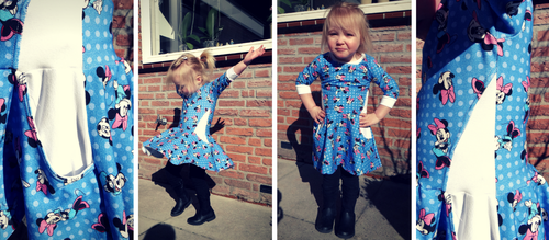 Foras jurk Minnie Mouse | Lisanne Ranzijn